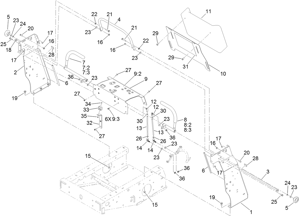 Exmark best sale radius parts