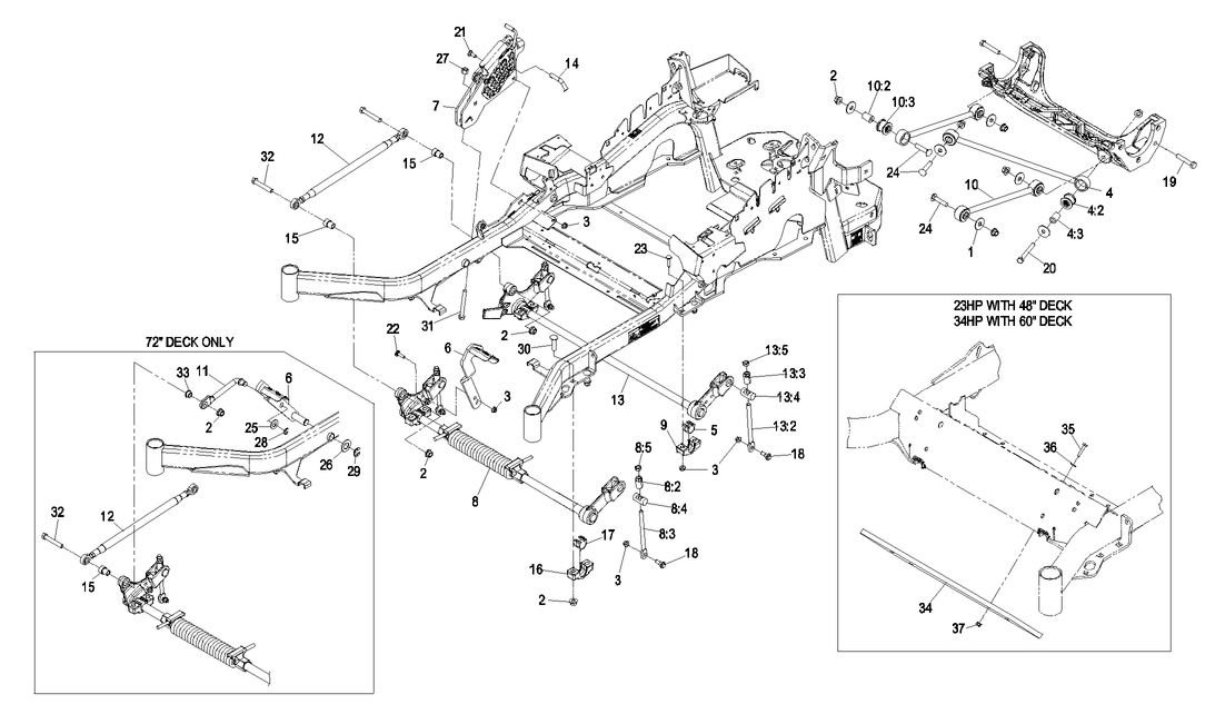 LiNKデッキ Exmark 109-8007 Deck Lift Adjust Link Lazer Z AS Diesel