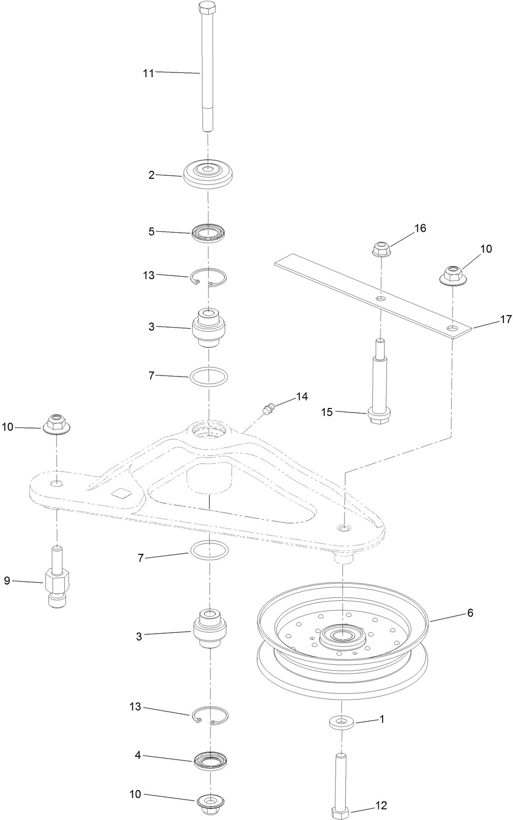 Deck Idler Assembly No. 126-1720 | Exmark