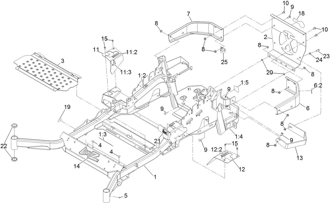 hrm様 Exmark Lazer Z X-Series Mower | Model LRX993EBX726Q1