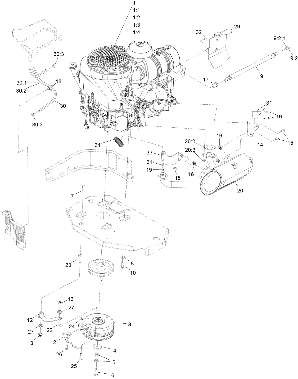 ＯＯＯ　脚部分 Exmark Mower and Parts Diagrams | Exmark