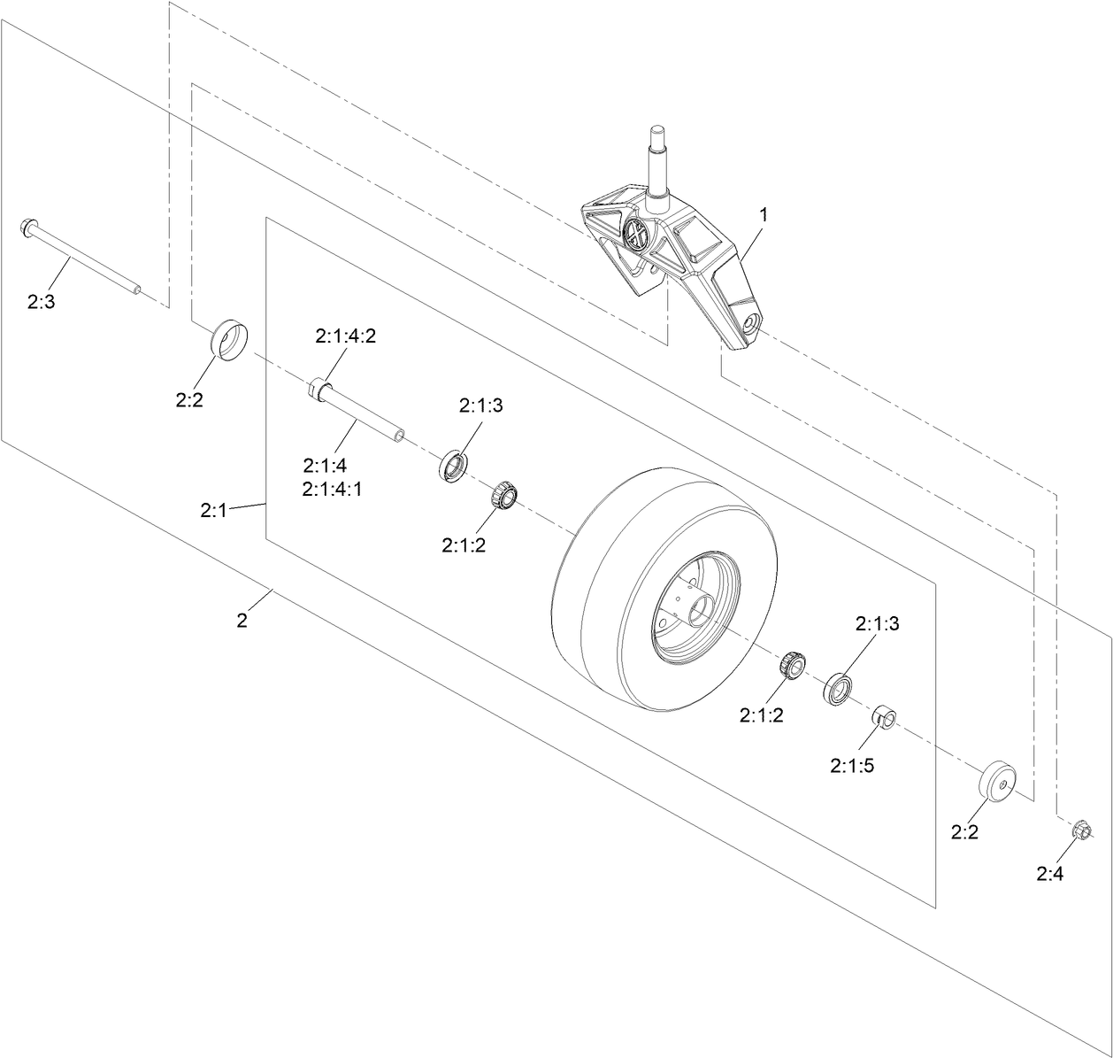 Caster Wheel Assembly | Exmark